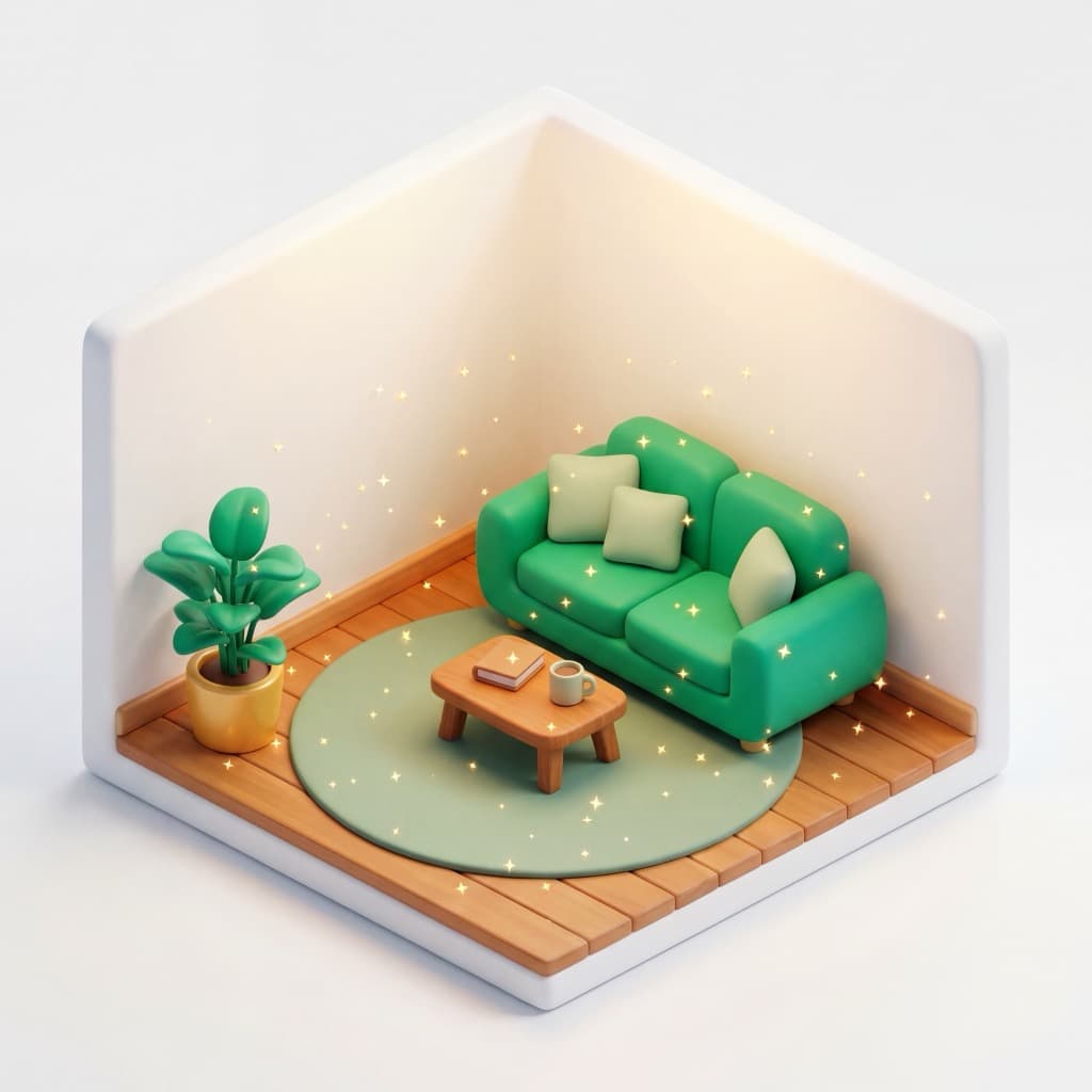 Sparkling clean room